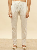 Thumbnail for Manyavar Floral Printed Regular Kurta with Pyjamas - Distacart