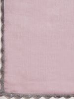 Thumbnail for Tikhi Imli Pink Solid Embellished Border Saree - Distacart
