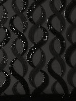 Thumbnail for Mitera Abstract Sequinned Saree - Distacart