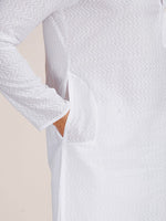 Thumbnail for Manyavar Men Printed Pure Cotton Kurta with Pyjamas - Distacart