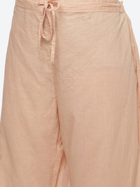 Thumbnail for Biba Women Brown Ethnic Motifs Embroidered Kurta with Palazzos & With Dupatta - Distacart