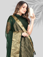 Thumbnail for Kalini Woven Design Zari Organza Banarasi Saree - Distacart