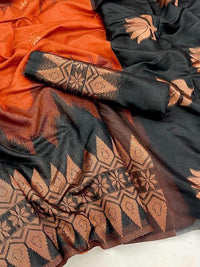 Thumbnail for Mitera Woven Design Zari Saree - Distacart