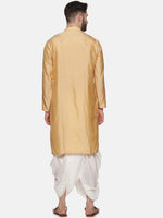 Thumbnail for Sethukrishna Men Beige Kurta with Dhoti Pants - Distacart