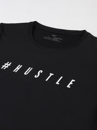 Thumbnail for MKH Women Black Typography Printed Dri-FIT Sports T-shirt - Distacart
