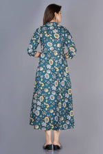 Thumbnail for Vamika Cotton Sea Green Party Wear Kurti