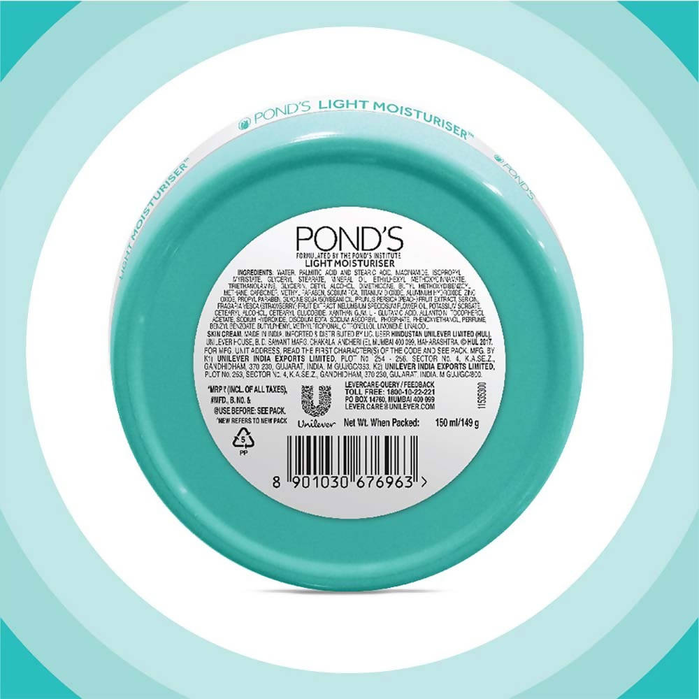 Ponds Light Moisturiser Ingredients