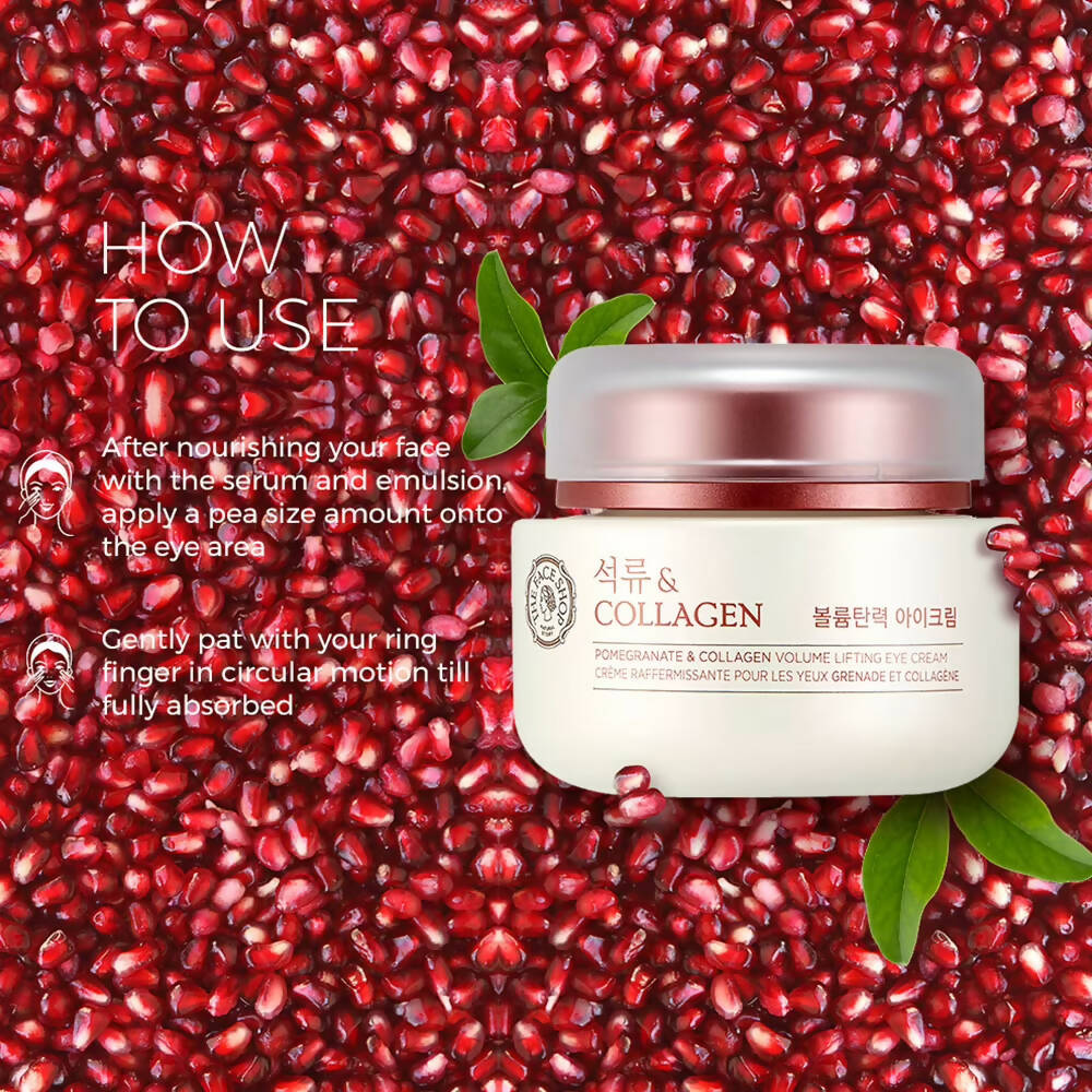 The Face Shop Pomegranate & Collagen Volume Lifting Eye Cream - Distacart