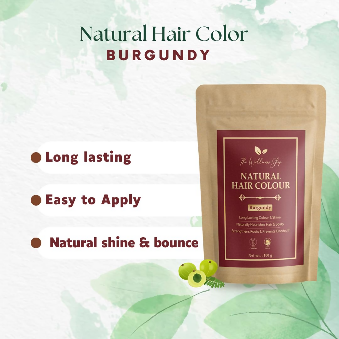 The Wellness Shop Natural Hair Colour - Burgundy - Distacart