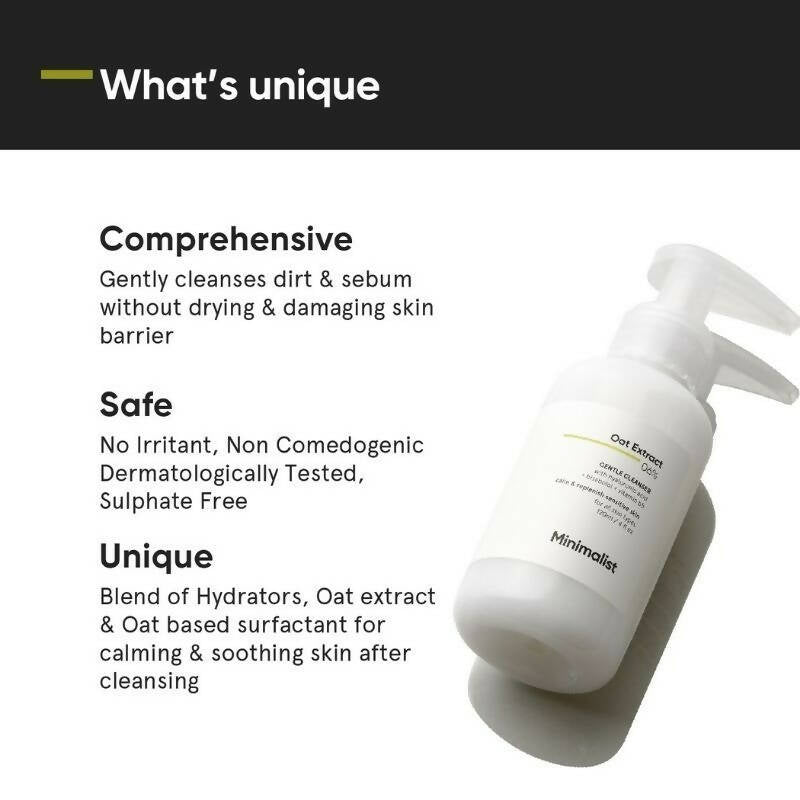 Minimalist Oat Extract 06% Gentle Cleanser - Distacart