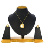 Thumbnail for Gold-Plated Alloy Pearl Drop Pendant Set - The Pari - Distacart