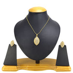 Thumbnail for Gold-Plated Alloy Rhinestones Studded Pendant Set - The Pari - Distacart