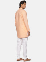 Thumbnail for Sethukrishna Men Orange Pure Cotton Kurta with Pyjamas - Distacart