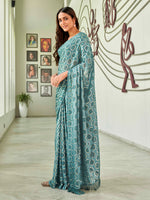 Thumbnail for Tikhi Imli Geometric Woven Design Saree - Distacart