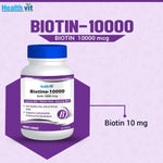 Thumbnail for Healthvit Biotino-10000 Tablets - Distacart