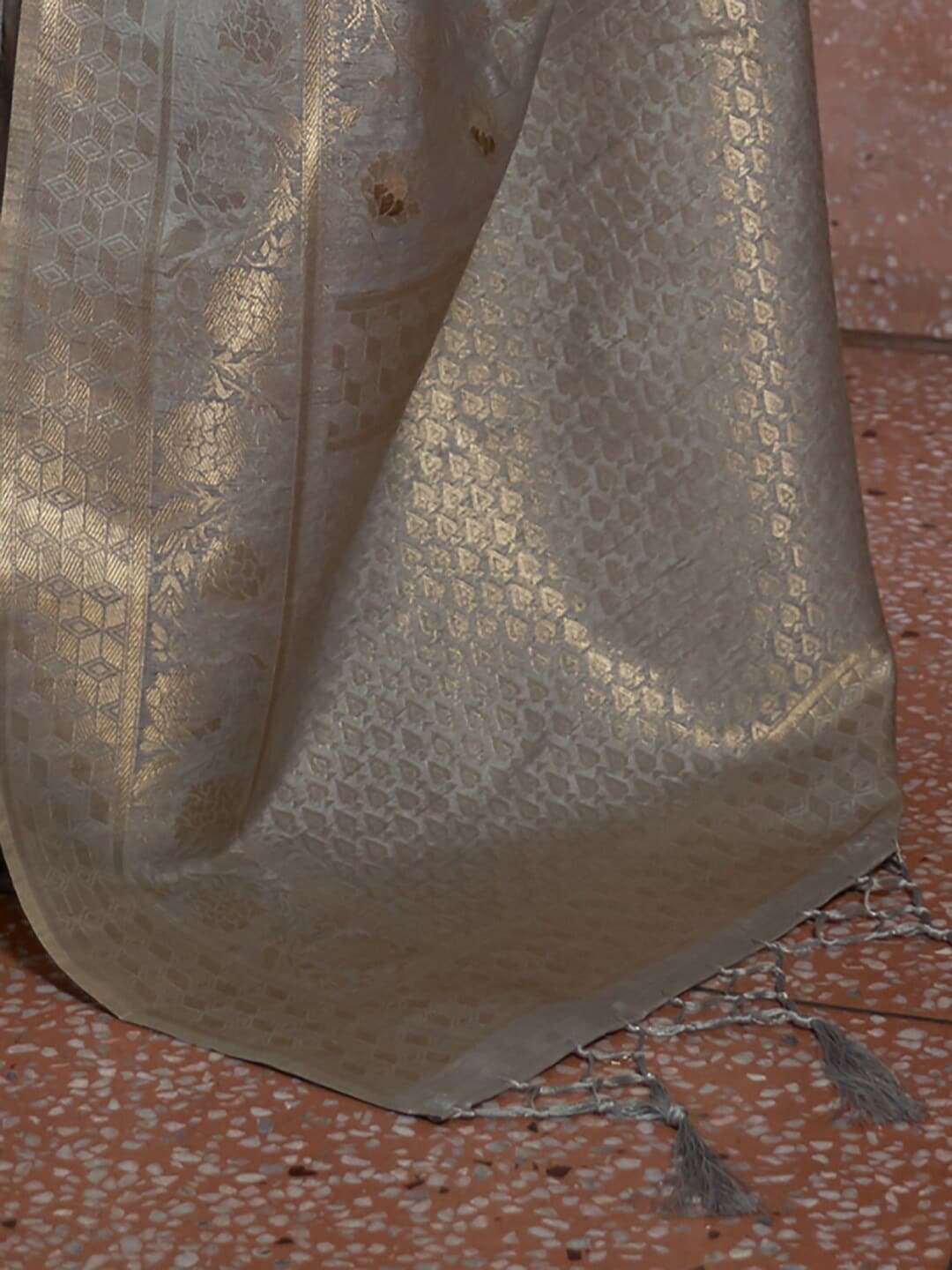 Mitera Floral Woven Design Zari Banarasi Saree - Distacart