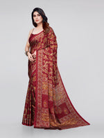 Thumbnail for Kalini Women Red & Yellow Floral Saree - Distacart