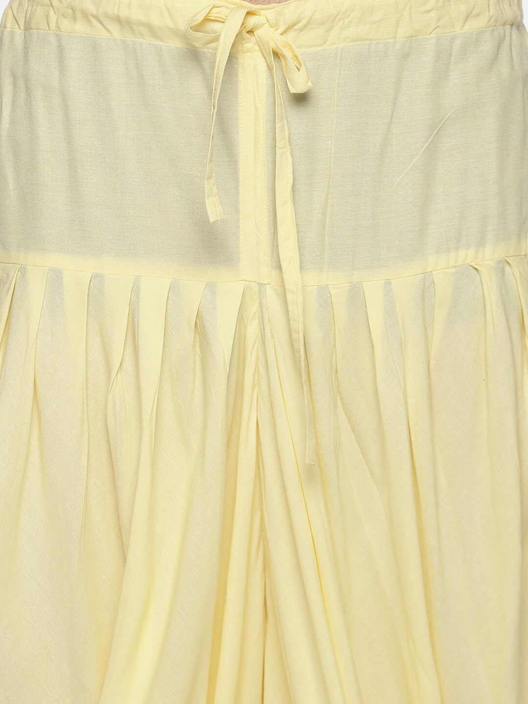 Sethukrishna Men Yellow Solid Dhoti Pant - Distacart