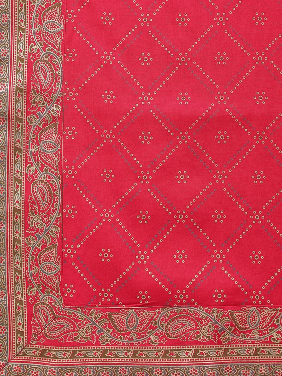 Khushal K Women Pink Kurta with Palazzos & Dupatta - Distacart