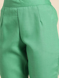 Thumbnail for Sangria Women Printed Kurta with Trousers - Distacart