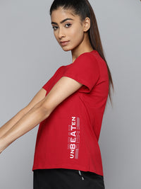 Thumbnail for HRX by Hrithik Roshan Typography Printed Bio-Wash Training Sports T-shirt - Distacart