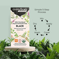 Thumbnail for Cultivator's Organic Herbal Hair Color - Black - Distacart