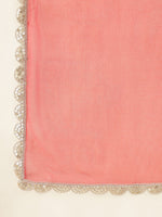 Thumbnail for Khushal K Bandhani Printed Sequined Zari A-Line Kurta with Palazzos & Dupatta - Distacart