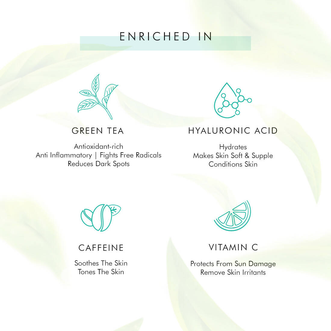 mCaffeine Vitamin C & Green Tea Face Serum with Hyaluronic Acid - Distacart