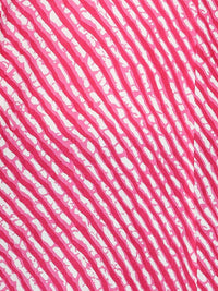 Thumbnail for HERE&NOW Pink & White Striped Sequined Straight Cotton Kurta - Distacart