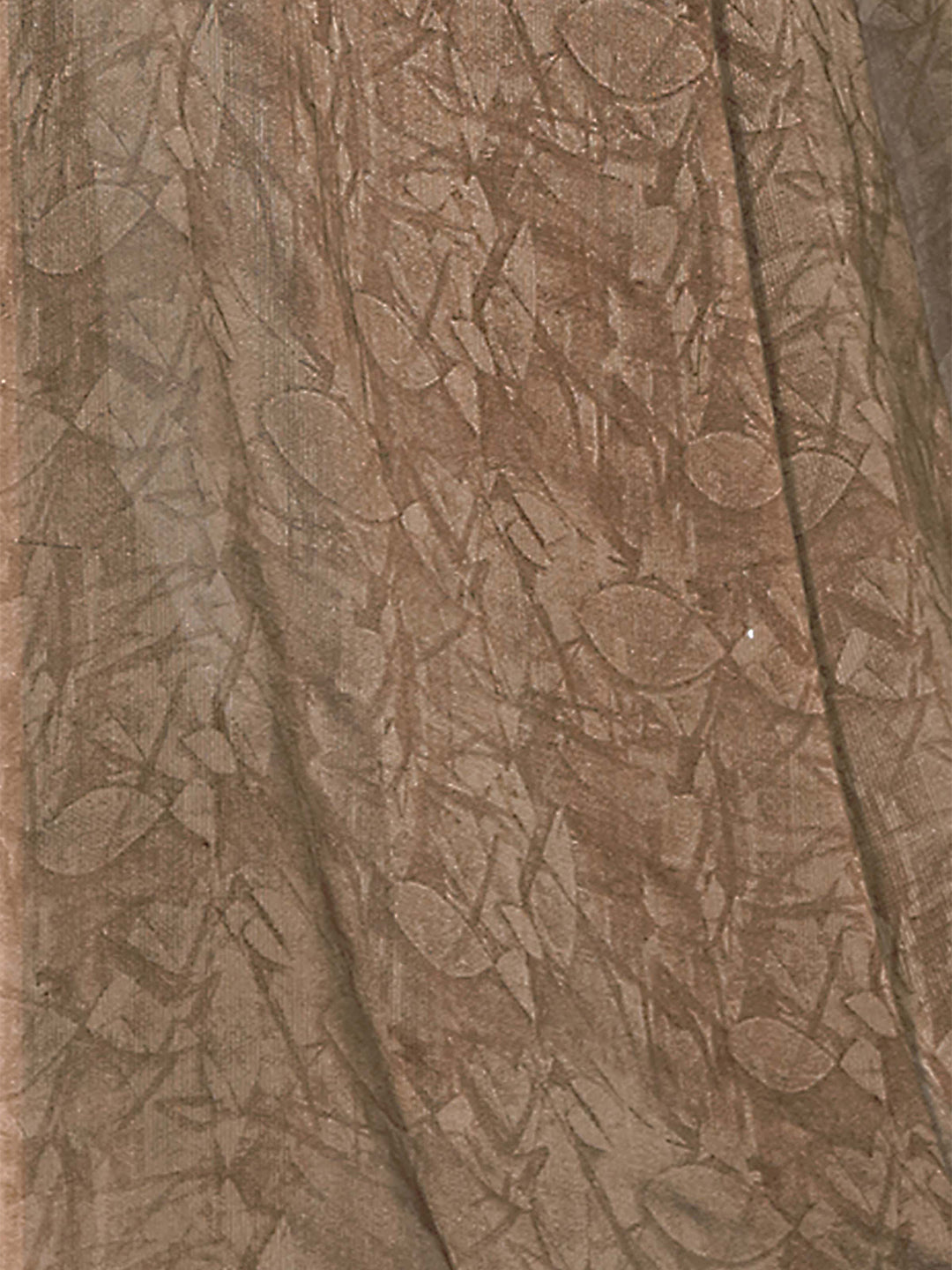 Kalini Brown Printed Chiffon Saree - Distacart