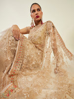 Thumbnail for Soch Floral Embroidered Net Saree - Distacart