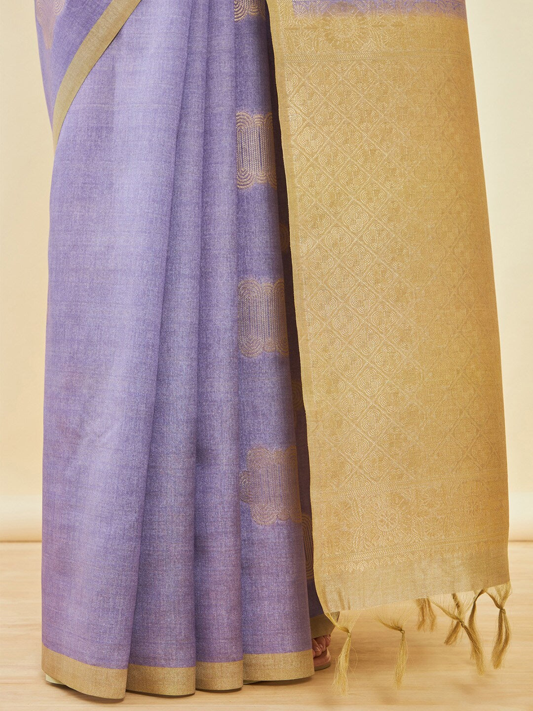 Soch Silk Blend Tussar Saree - Distacart