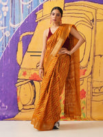 Thumbnail for Tikhi Imli Leheriya Zari Jute Silk Ready to Wear Saree - Distacart
