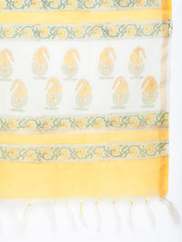 Thumbnail for HERE&NOW Floral Printed Regular Pure Cotton Kurta with Palazzos & With Dupatta - Distacart