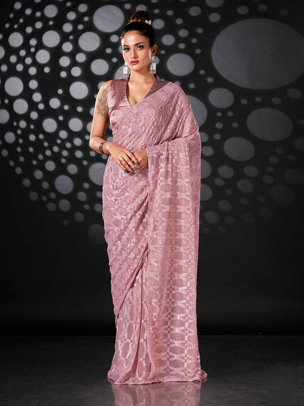 Tikhi Imli Ethnic Motifs Woven Design Ready to Wear Saree - Distacart
