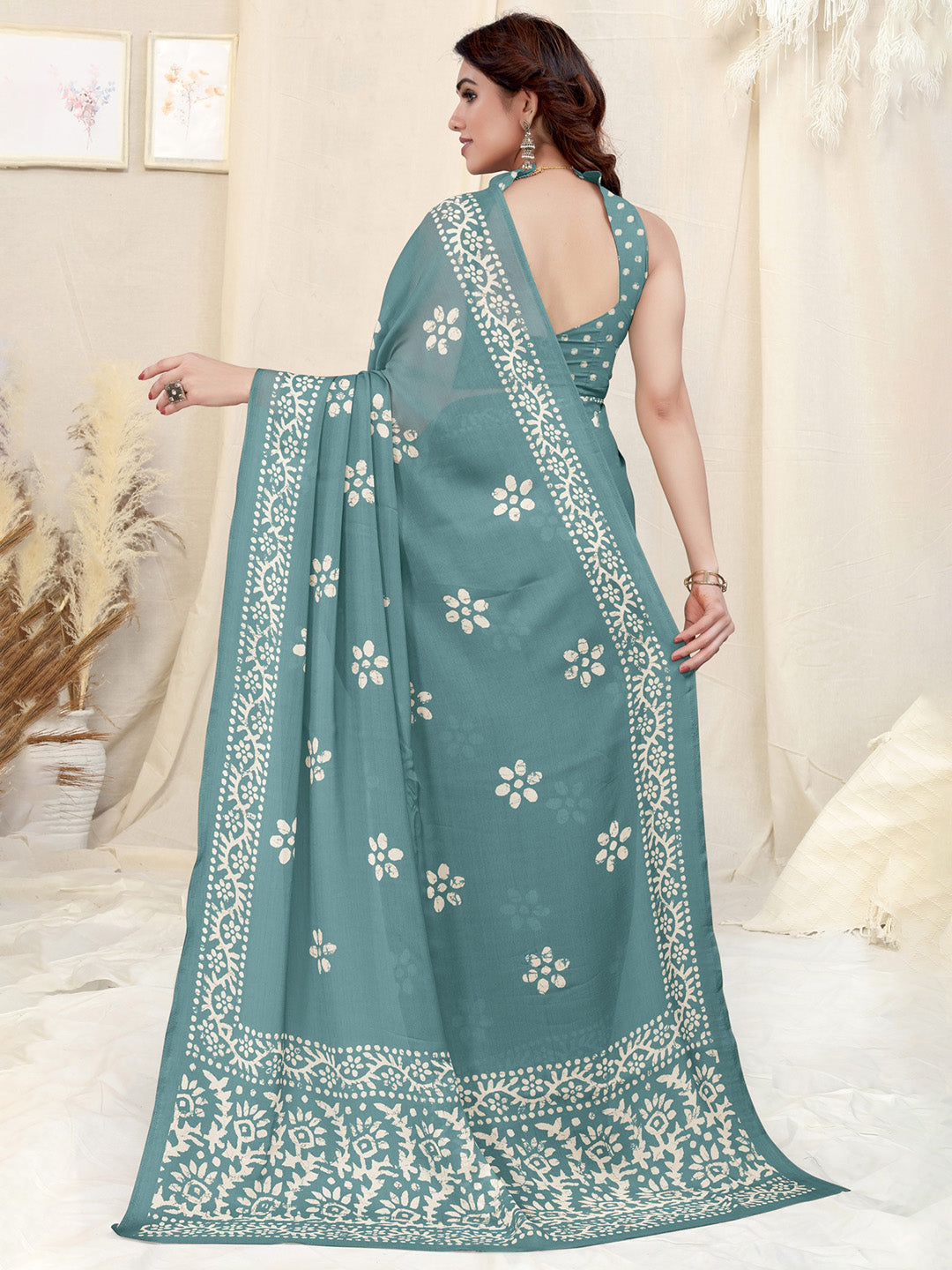 Kalini Batik Printed Saree - Distacart