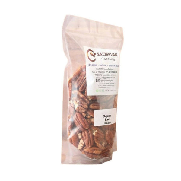Satjeevan Organic Raw Pecans - Distacart
