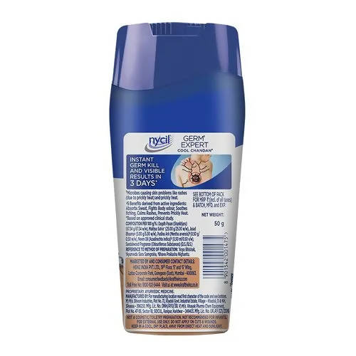 Nycil Germ Expert Cool Chandan Prickly Heat Talcum Powder