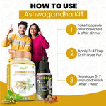 Thumbnail for Divya Shree Ashwagandha Capsule & Musli Oil Combo - Distacart