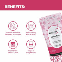 Thumbnail for Oraah PCOS PCOD Herbal Tea - Kashmiri Kahwa Flavour