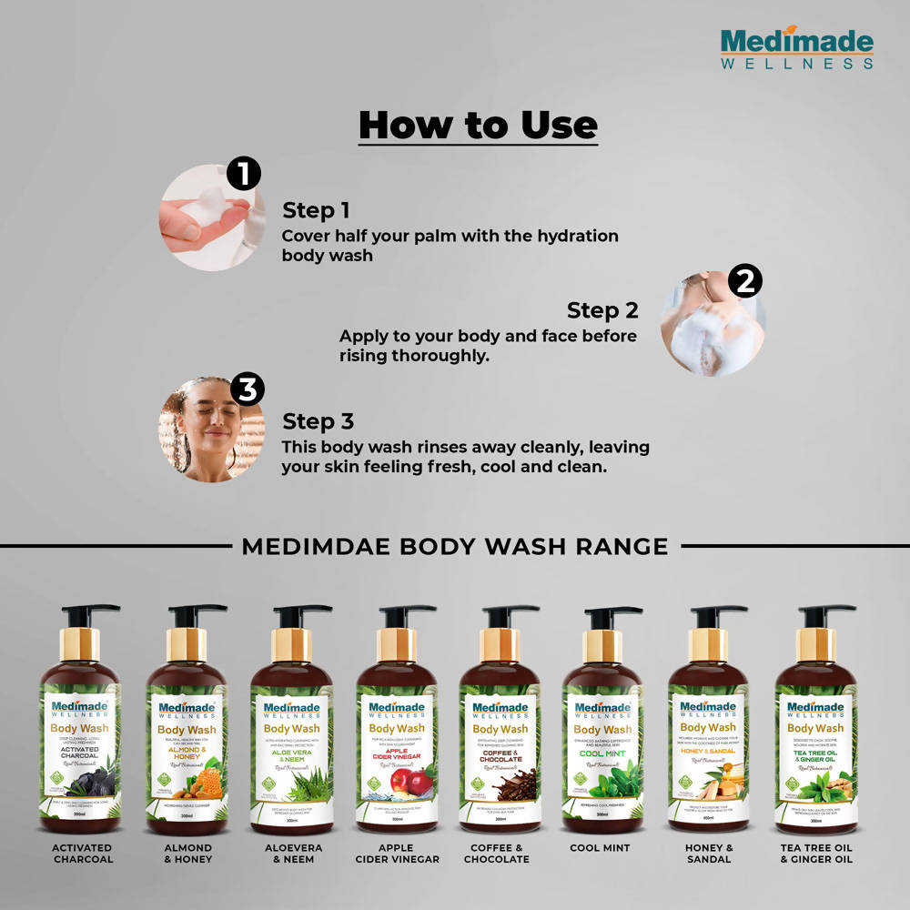 Medimade Wellness Activated Charcoal Body Wash - Distacart