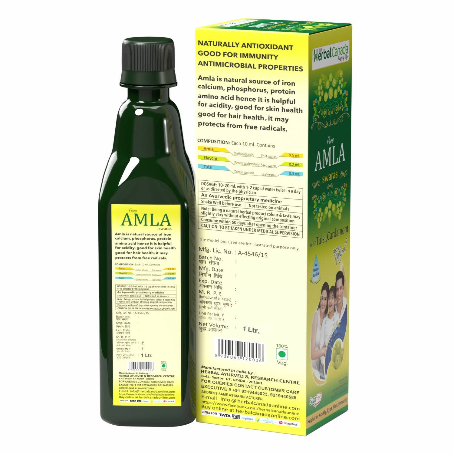 Herbal Canada Amla Ras - Distacart