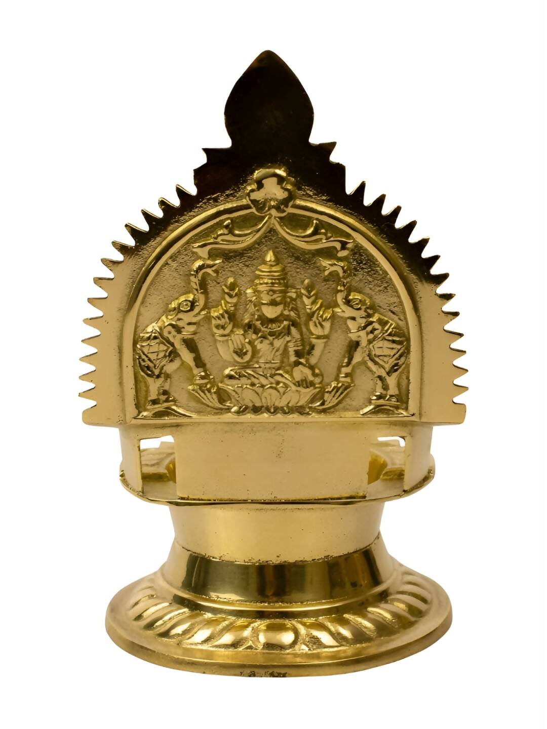 Spillbox Gold-Toned Brass Kamachi Diya Pooja Essential - Distacart