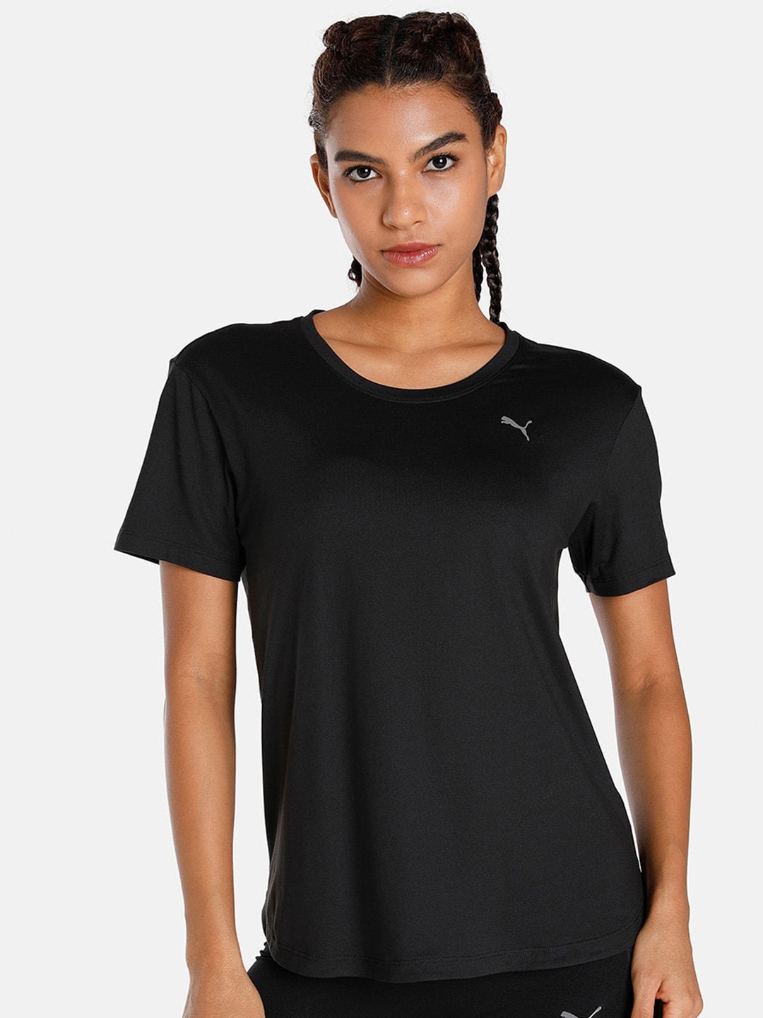 Puma Women STUDIO YOGINI LITE Sports Sustainable T-shirt - Distacart