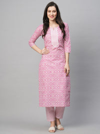 Thumbnail for Kalini Women Ethnic Motifs Printed Kurta with Trousers Set - Distacart