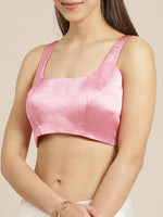 Thumbnail for Tikhi Imli White & Pink Digital Floral Print Saree - Distacart