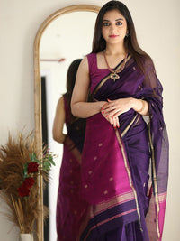 Thumbnail for Kalini Silk Blend Kanjeevaram Saree - Distacart