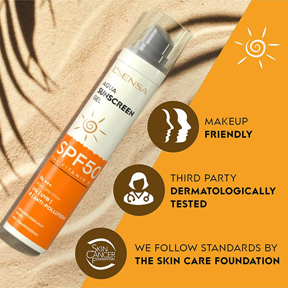 L'Sensa Aqua Sunscreen Gel SPF 50 - Distacart