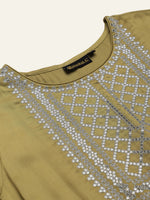 Thumbnail for Khushal K Ethnic Motifs Embroidered Sequined Kurta with Palazzos & Dupatta - Distacart