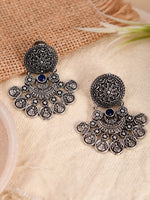 Thumbnail for Shoshaa Silver-Toned Classic Chandbalis Earrings - Distacart
